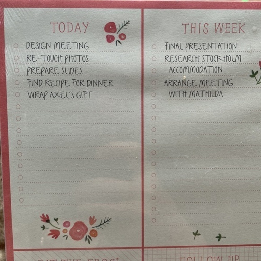 Kikki. K notebook notepad to-do list shopping journal cute stationery girls gift - Picture 4 of 4